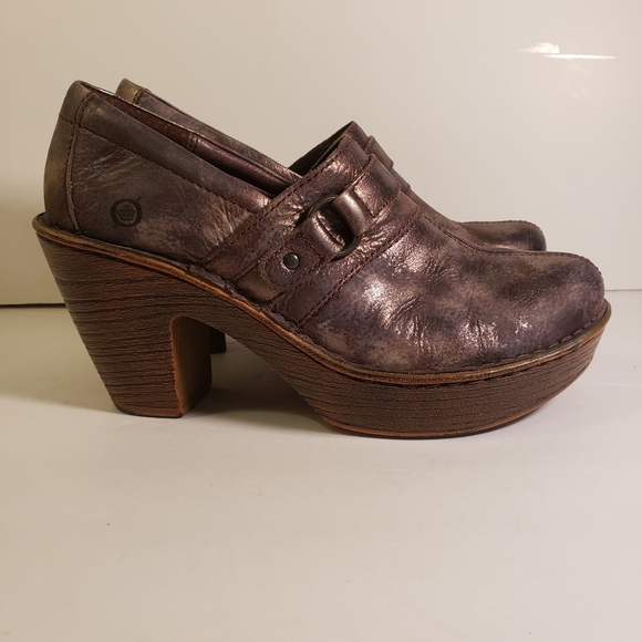 Born Womens Haddon Metallica Gray Mules 8M - Picture 15 of 15